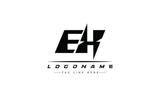 EX racer logo. Racing logo design for racing, driving and car or motorsport.