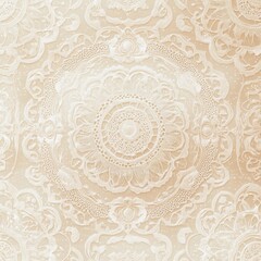 Intricate cream floral pattern background showcasing detailed lace designs ideal for elegant decor and textile applications