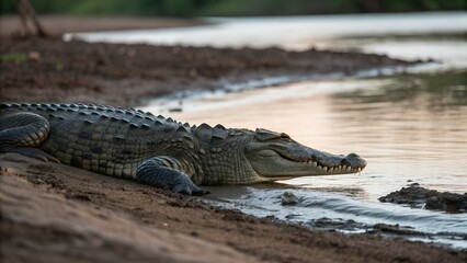 Fototapeta premium alligator in the everglades