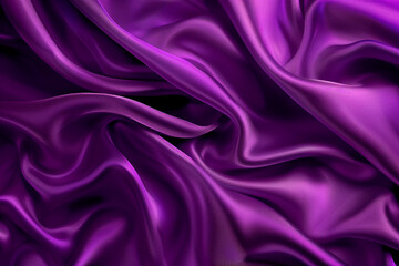 Obraz premium Luxurious Purple Silk. Soft Texture, Flowing Fabric and Elegant Drape Design