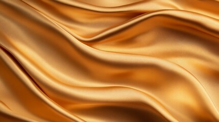 Fototapeta premium Golden Silk Drape Texture Closeup (2)