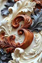 baroque, font, numbers, chocolate, unique, ornate, elegant, luxurious, vintage, decorative, artistic, rich, intricate, classic, golden, stylish, antique, fancy, aesthetic, royal, flourished, detailed,