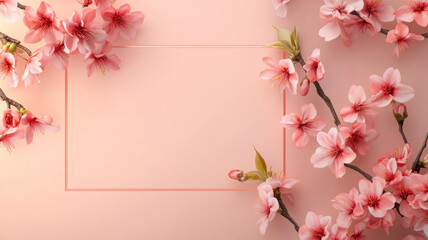 Fototapeta premium A pink flower with a white background