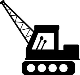 construction crane truck silhouette vector file svg 