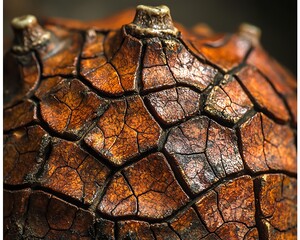 Cracked Seed Cone Close-Up