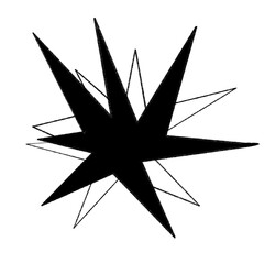 Obraz premium black and white compass