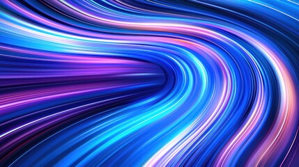 Abstract Swirling Neon Lightscape: A Vibrant Symphony of Blue, Purple, and Pink Hues