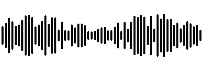 Sound wave icon. Sound wave. Sound wave with sharp edge vector image, sound wave lines, audio signal lines. Design eps 10