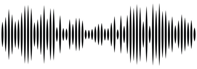 Sound wave icon. Sound wave. Sound wave with sharp edge vector image, sound wave lines, audio signal lines. Design eps 10