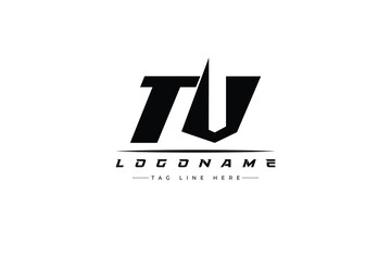 TV racer logo. Racing logo design for racing, driving and car or motorsport.