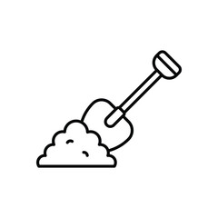 Shovel  Vector icon
