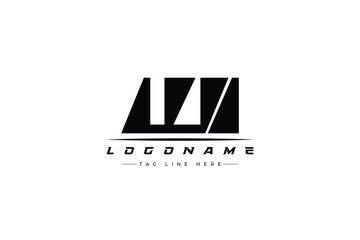 Naklejka premium WI racer logo. Racing logo design for racing, driving and car or motorsport.