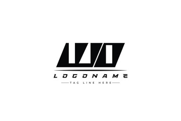 WO racer logo. Racing logo design for racing, driving and car or motorsport.