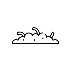 Worm  Vector icon