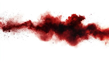 Red Haze Formation Displaying a Beautiful Artistic Smoke Effect