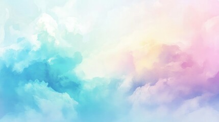Pastel Colored Clouds and Skies Represent Dreamy Abstract Backgrounds