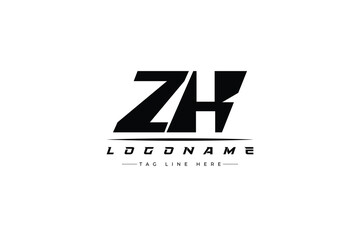ZK racer logo. Racing logo design for racing, driving and car or motorsport.