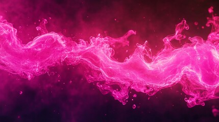 Abstract Pink Swirls on Dark Gradient Background, Evoking Motion and Fluidity