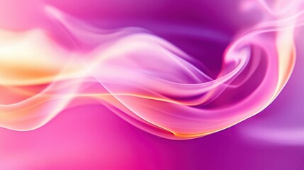 Naklejka premium An Abstract Swirling Flow of Pink and Purple Light Forms