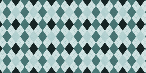 Argyle Pattern Greeny Blue