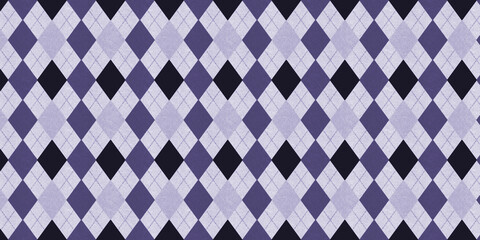 Argyle Pattern Off Purple