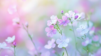 Delicate and Beautiful Babys Breath Flowers Displaying a Soft Color Palette