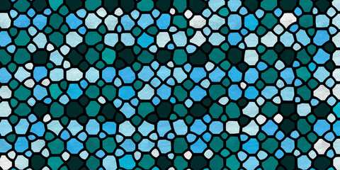 abstract blue background with thick outlines