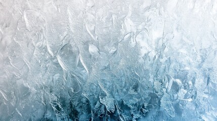 Fototapeta premium A close up of ice showing interesting textures and patterns
