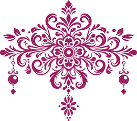 Colorful floral ornaments design vector