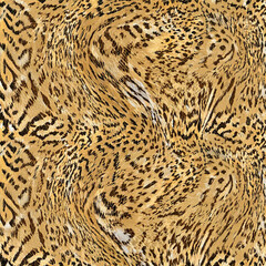 Seamless patterned texture of animal skin, animal print.