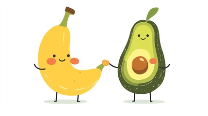 Cute Fruits Holding Hands (1)