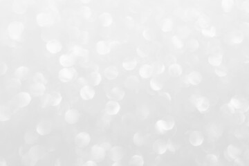 White and gray bokeh background. Christmas, New Year and all celebration bokeh background.