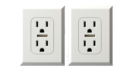 3D Outlet isolated on transparent background, PNG