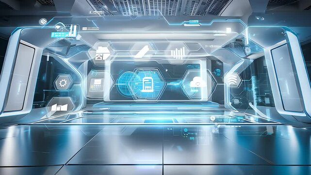 Virtual Hologram with Blue Light