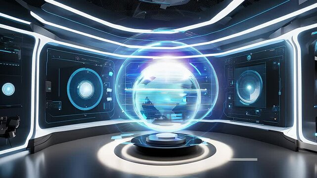 Floating 3D Hologram Interface