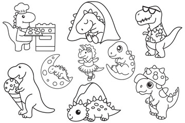 Dinosaur coloring pages, cute dinosaur, dinosaur, bold and easy coloring pages, dinosaur line art, animals, victor, dinosaur victor