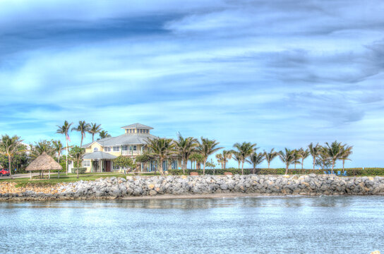 Jupiter Inlet Watching The Boats Coming In From The Atlantic Ocean in Florida.