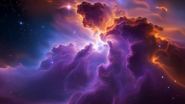 Swirling Nebula Gas and Dust