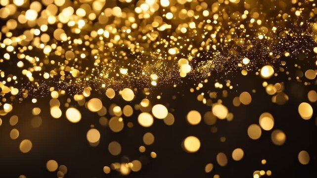 Glowing Gold Dust Explosion