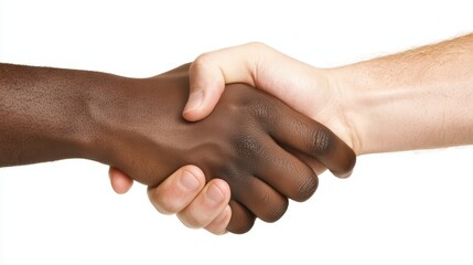 Business Negotiation Handshake Sealing Deal in Chaotic Environment Concept