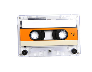 Obraz premium Cassette tape isolated on transparent background