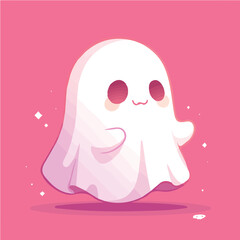 Fototapeta premium Design and illustration of a cute spirit for motion graphics and animation