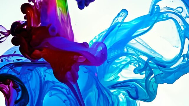 Colorful Water Droplet Splash