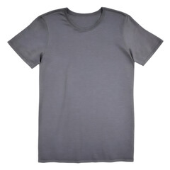 Grey t-shirt isolated on a transparent background