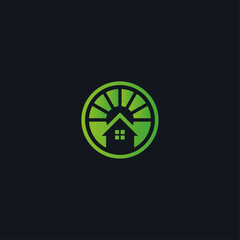 Home icon logo flat vector design