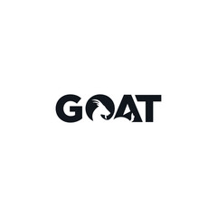 Goat icon logo flat vector design