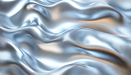 Fototapeta premium Silver texture flowing with light reflections