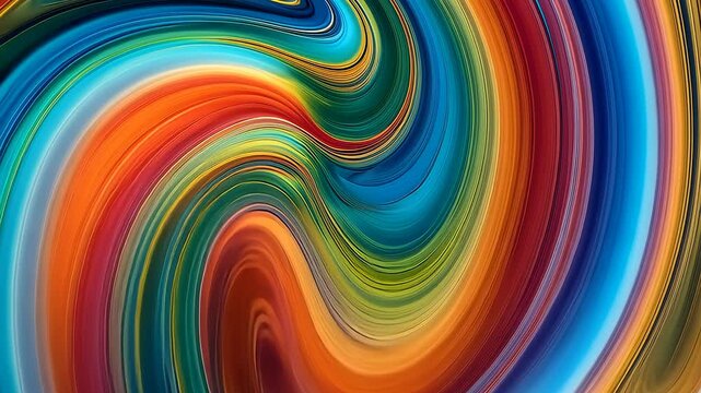 Abstract Colorful Fluid Motion