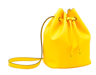 Yellow Handbag Isolated Transparent Background