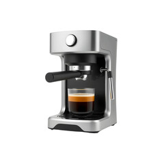 Coffee machine isolated on transparent background